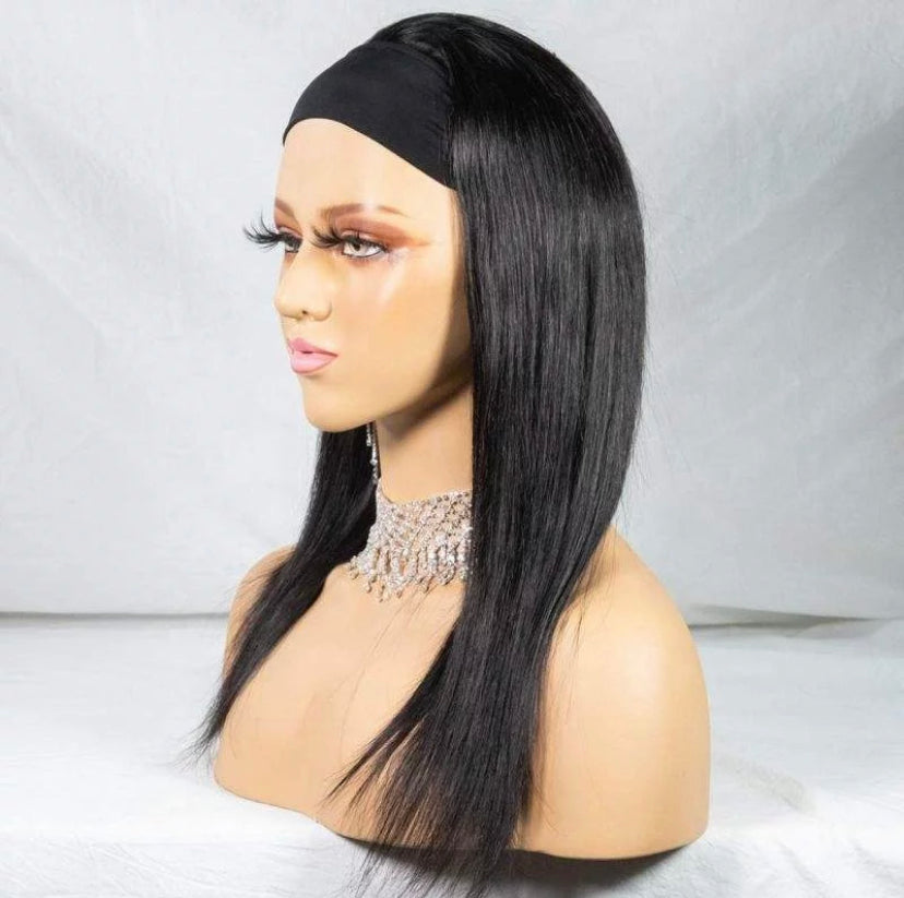 Custom Brazilian Straight Texture Headband Wig More Than Beauty