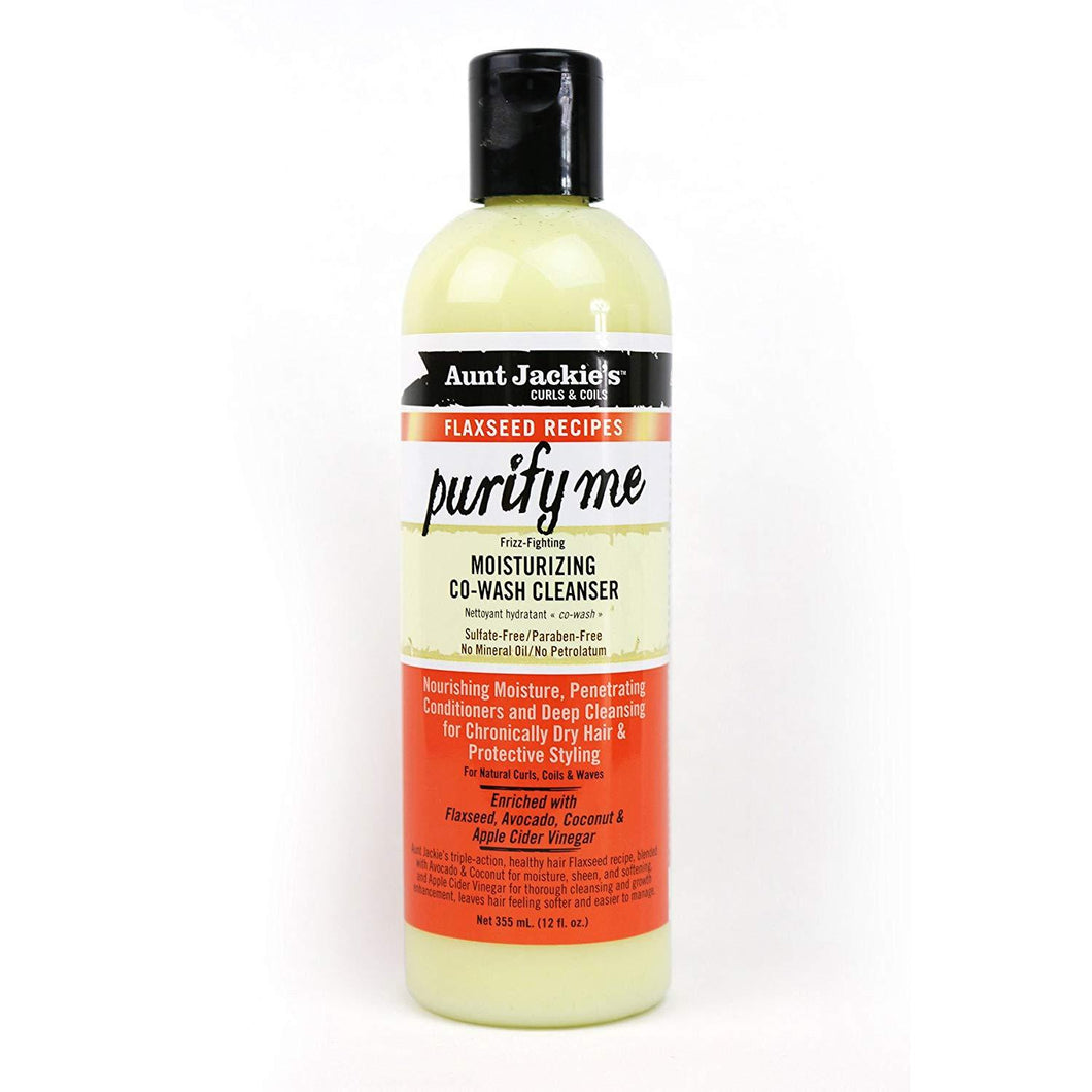 Aunt Jackie's Flaxseed Purify Me Moisturizing Co-wash Cleanser 12 oz