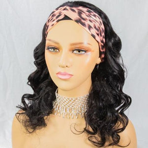 Custom Brazilian Wave Texture Headband Wigs