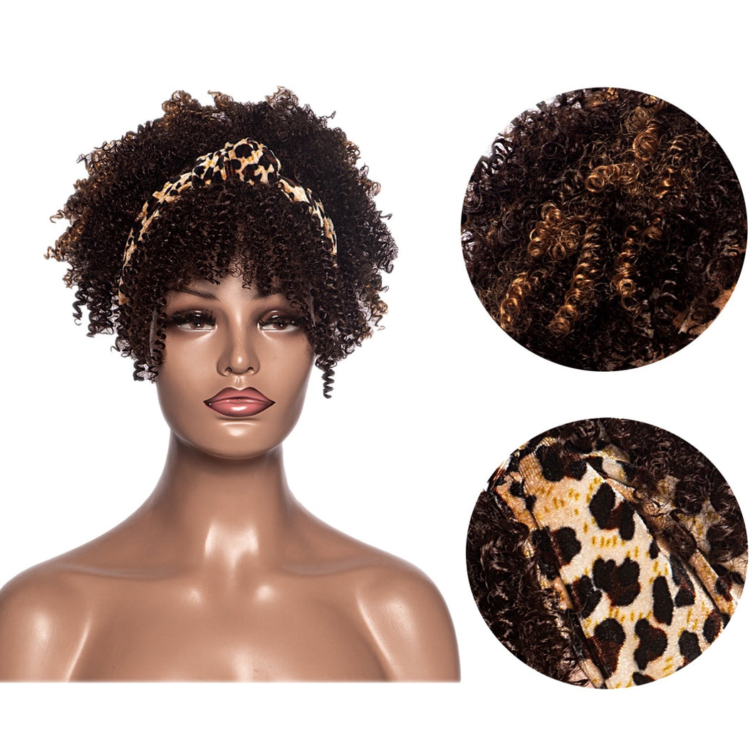 Leopard Print Wrap-Wig