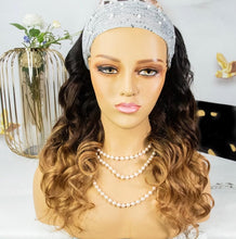 Load image into Gallery viewer, Brazilian Ombre Headband Wig 150% Density
